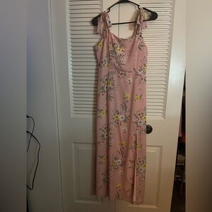 GUESS Floral Pink Maxi Dress